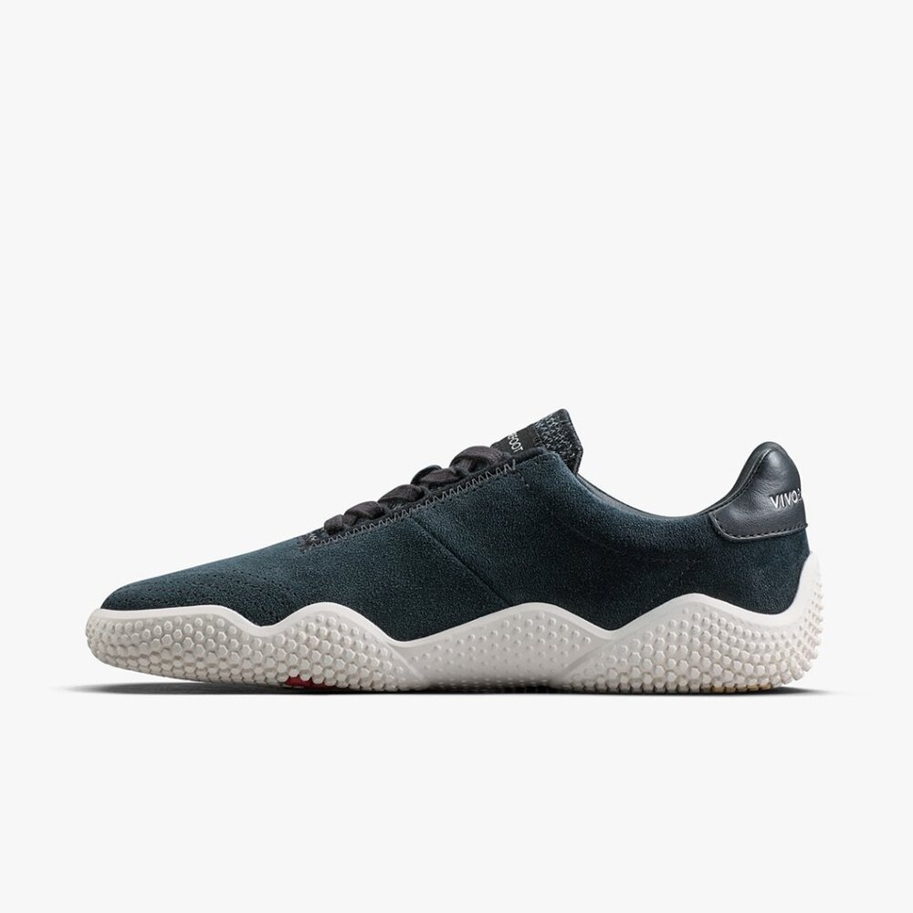 Vivobarefoot Motus Studio Sneaker Leather Womens in Suede Obsidian White - Picture 8 of 13